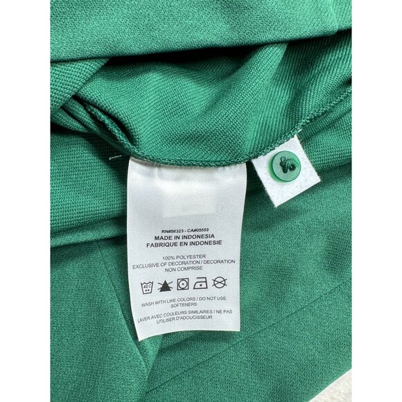 Nike Polo Shirt Womens Large Pine Green Yellow Dri-FIT Athletic Golf DX6950-302 - Picture 8 of 8